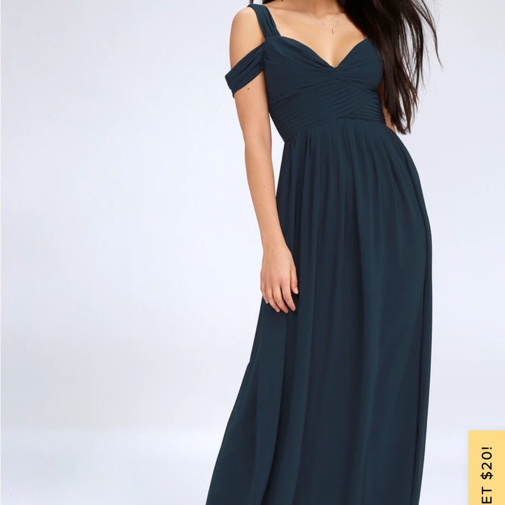 Lulu’s Navy Blue Maxi Dress
